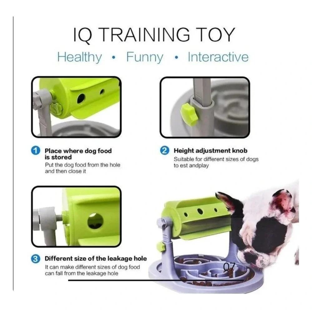 SpeedyPet Interactive Pets IQ Toy Slow Feeder Dog Training Food Feeder NEW SS